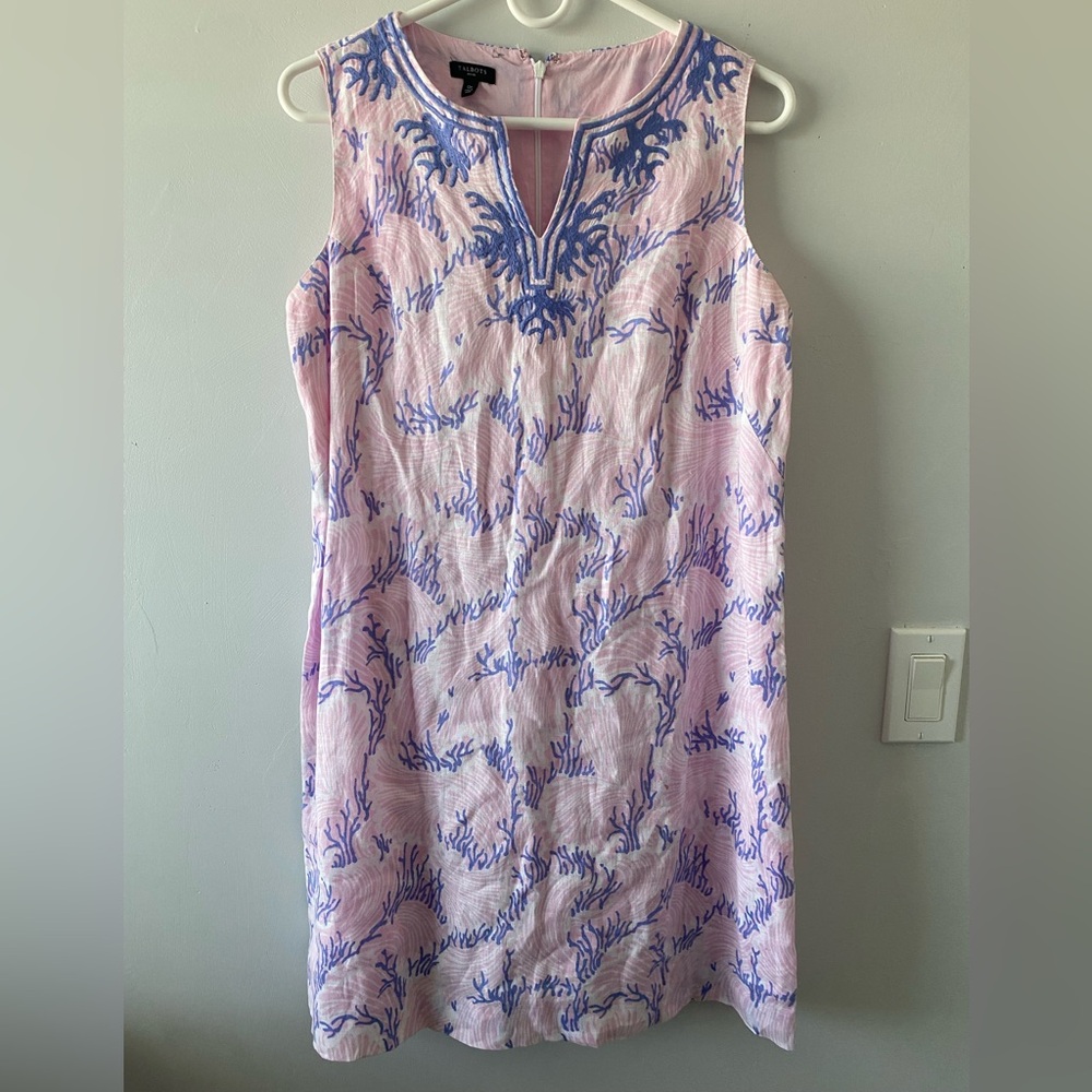 Talbots Sleeveless Linen Dress Size 12 Petite